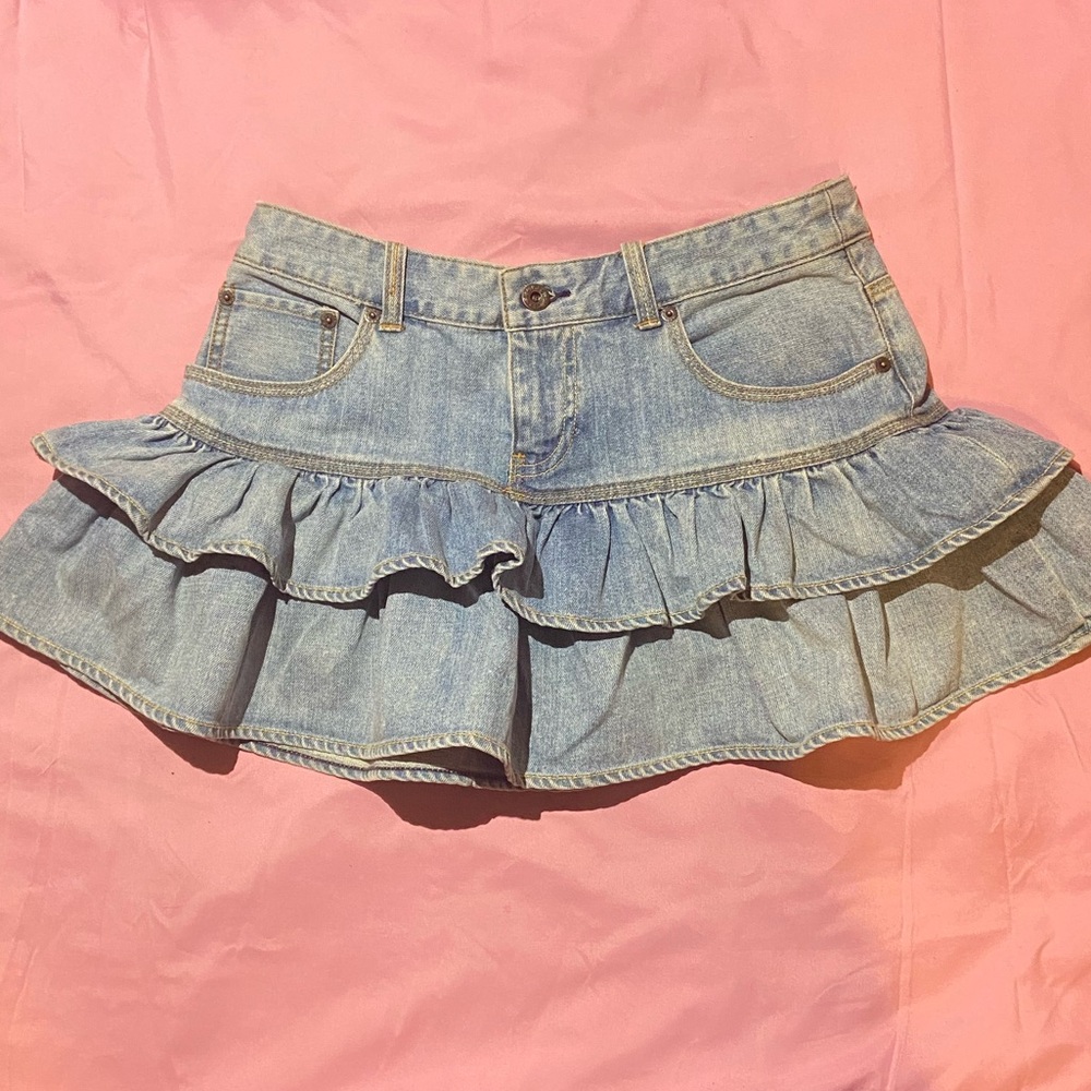 Polo Ralph Lauren Blue Denim Mini Skirt